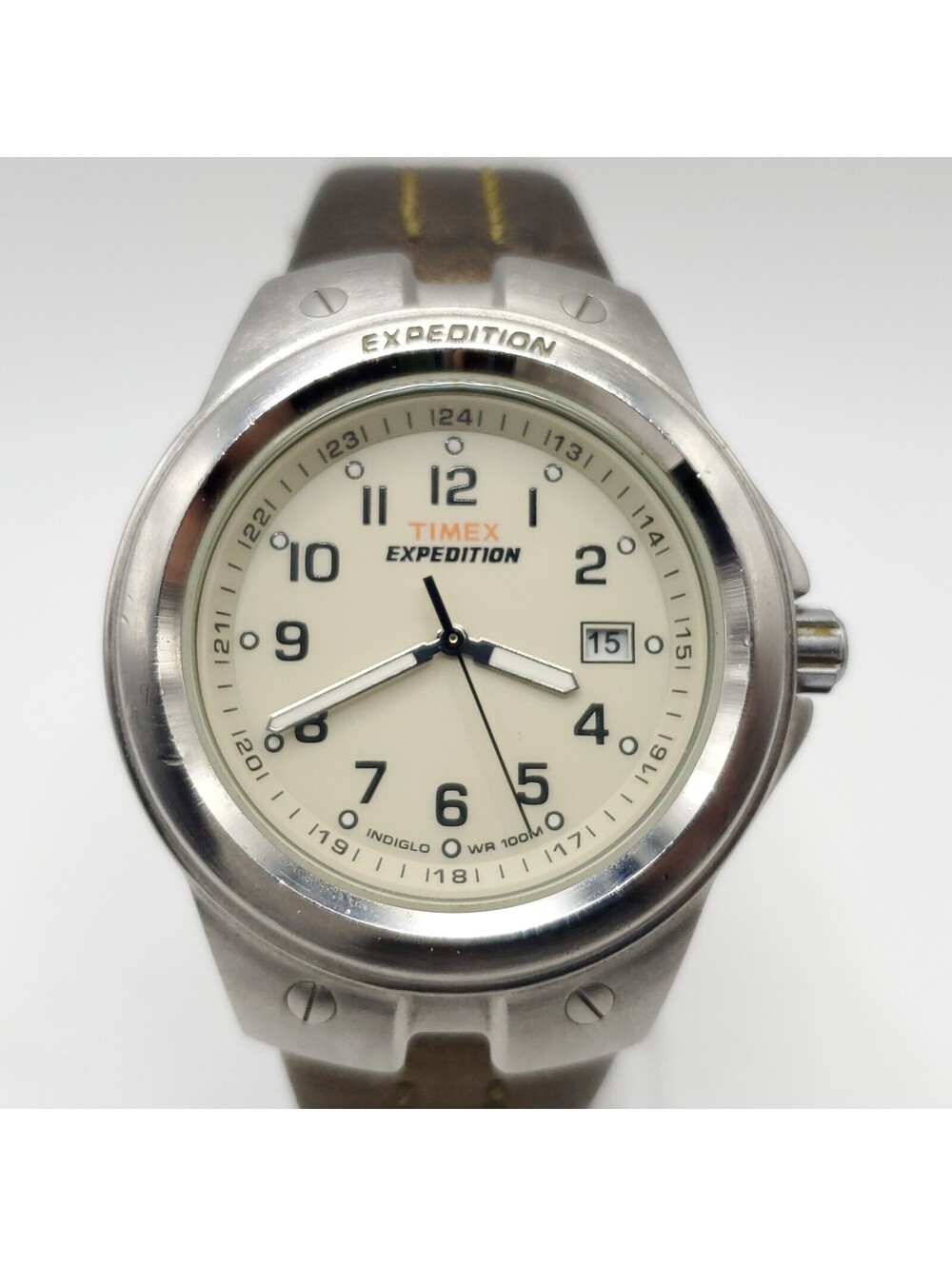 Timex Expedition Indiglo Men's 40mm Watch Date Dial New Battery